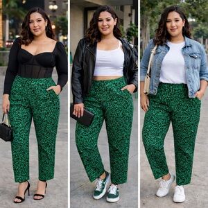 ASOS Green Patterned Pants